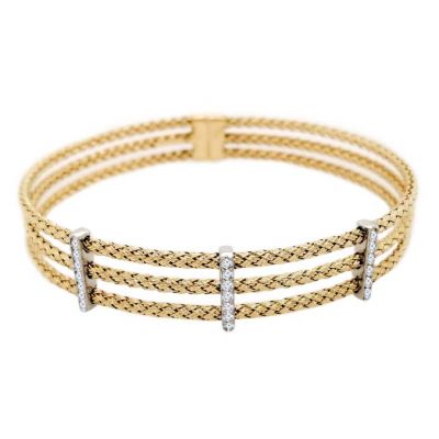 0.45ctw Diamond Bella Cuff Bracelet