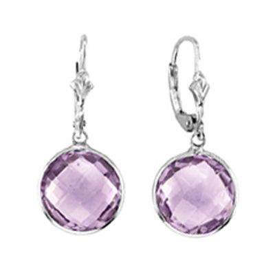 Sterling Silver Amethyst Earring 
