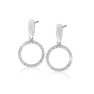 14k Diamond Dangle Earring