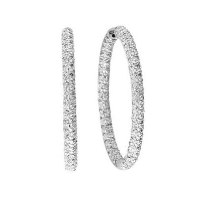 14k 0.50ctw Diamond Hoop Earrings