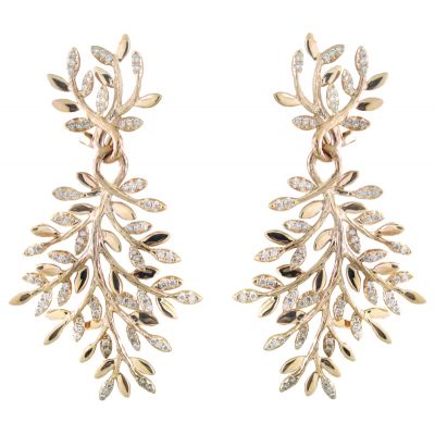 18k 1.30ctw Diamond Earring