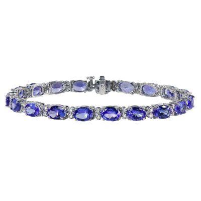 14k Tanzanite and Diamond Bracelet