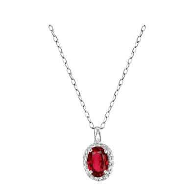 14k Ruby and Diamond Pendant
