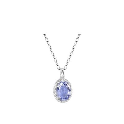 14k Tanzanite and Diamond Pendant