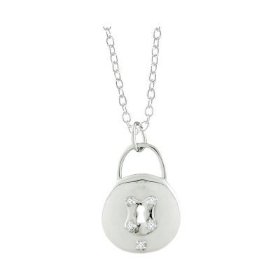 Sterling Silver and Diamond Pendant