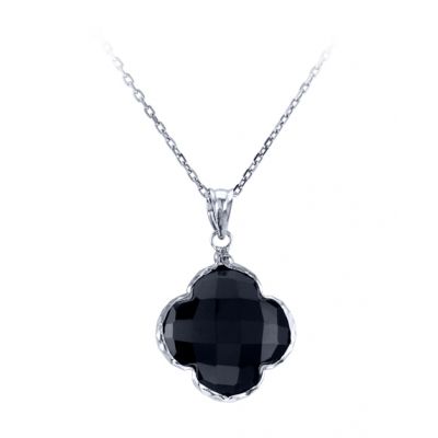 Sterling Silver Onyx Pendant