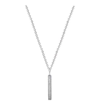 14k Diamond Bar Necklace