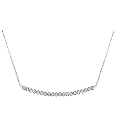 14k Diamond Bar Necklace 