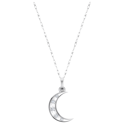 Diamond Moon Pendant