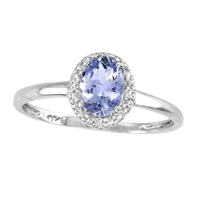 14k Tanzanite and Diamond Ring