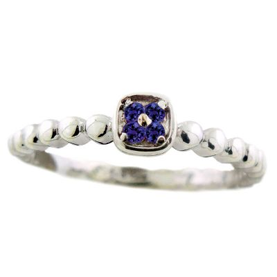 Sterling Silver Sapphire Stackable Ring