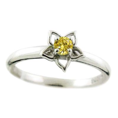 Sterling Silver Citrine Stackable Ring
