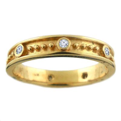 14k Diamond Stackable Ring