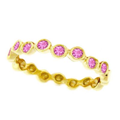14k Pink Sapphire Stackable Ring