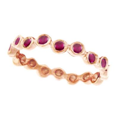 14k Ruby Stackable Ring