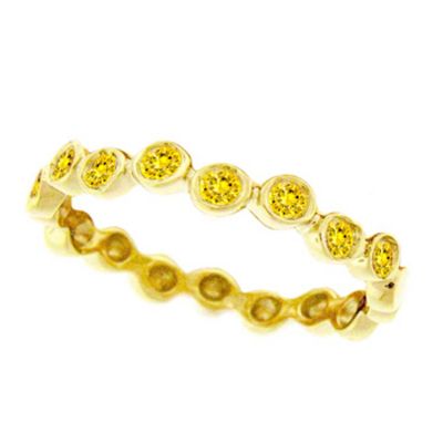 14k Yellow Sapphire Stackable Ring
