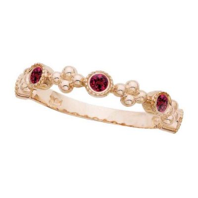 14k Ruby Stackable Ring