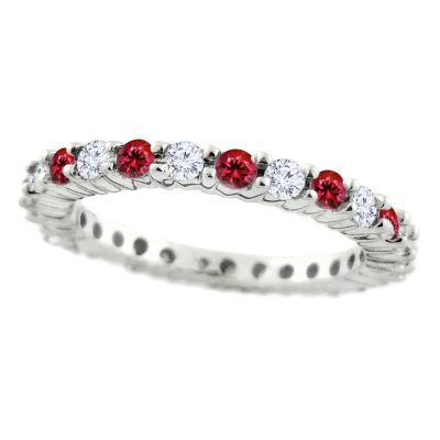 14k Ruby Stackable Ring