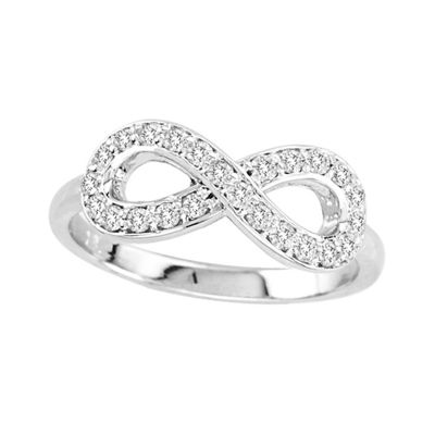 14k .40ctw Diamond Trend Infinity Ring