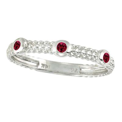 14k Ruby Stackable Ring
