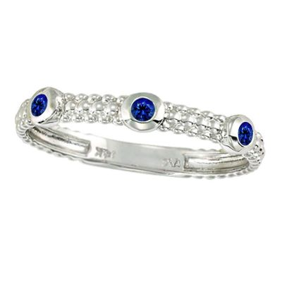 14k Sapphire Stackable Ring