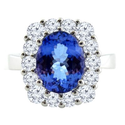 14k Tanzanite and Diamond Ring