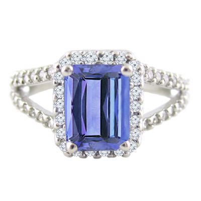 14k Tanzanite and Diamond Ring