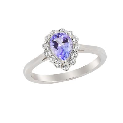 14k Tanzanite and Diamond Ring