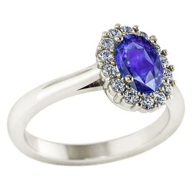 14k Tanzanite and Diamond Ring