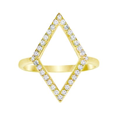 14k Diamond Trend Ring