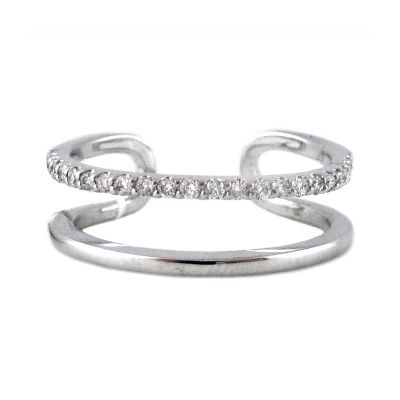 14k Diamond Trend Midi Ring