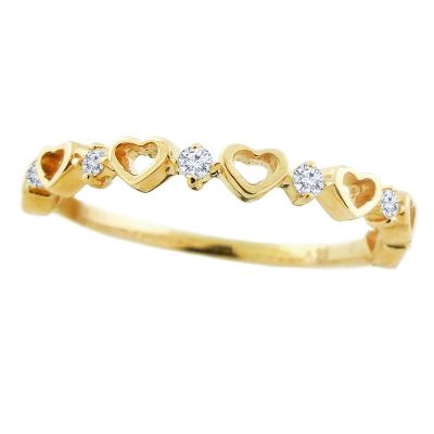 14k Diamond Stackable Ring