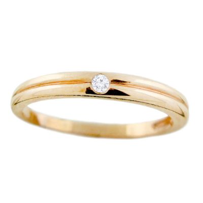 14k Diamond Stackable Ring