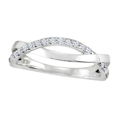 14k Diamond Stackable Ring