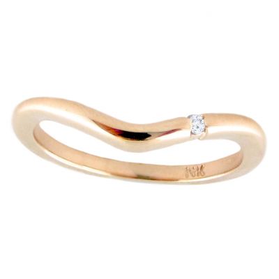 14k Diamond Stackable Midi-Ring
