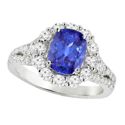 14k Tanzanite and Diamond Ring
