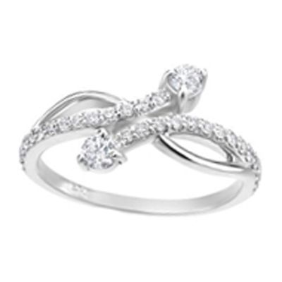 14k .50ctw Diamond Two Stone Ring