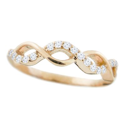 14k Diamond Stackable Ring