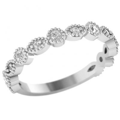 14k Diamond Stackable Ring