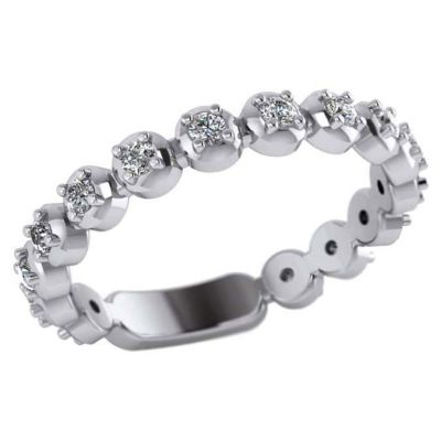 14k Diamond Stackable Ring