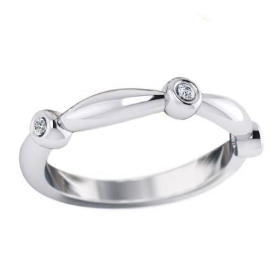 14k Diamond Stackable Ring