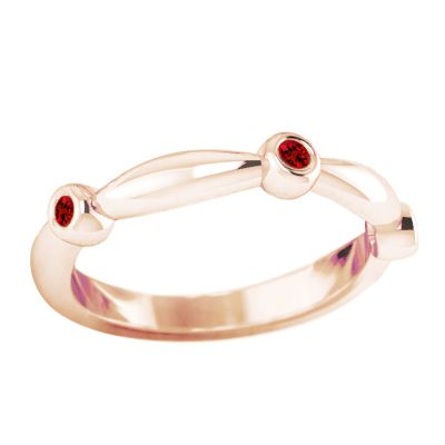 14k Ruby Stackable Ring