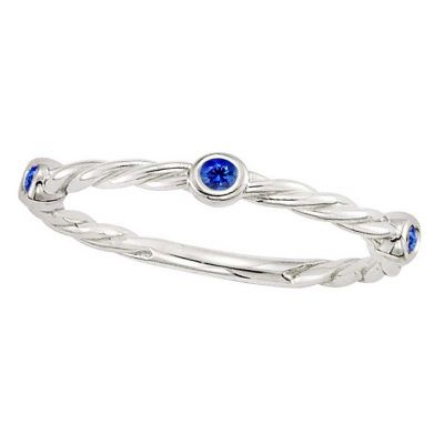 14k Sapphire Stackable Ring