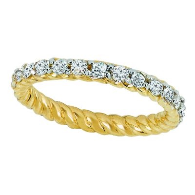14k Diamond Stackable Ring
