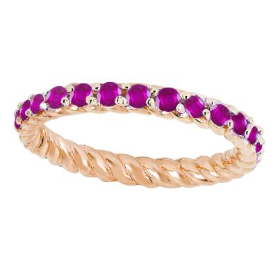 14k Ruby Stackable Ring