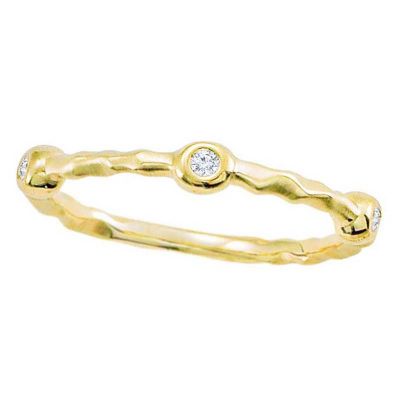14k Diamond Stackable Ring