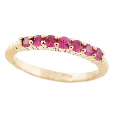 14k Ruby Stackable Ring