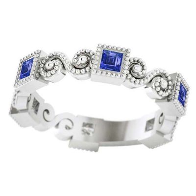 14k Sapphire Stackable Ring