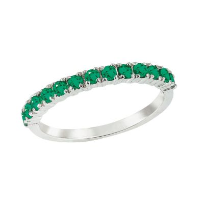 14k Emerald Stackable Ring