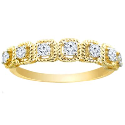 14k Diamond Stackable Ring